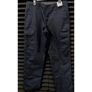 HORACE SMALL CARGO UTILITY PANTS DIMENSION PLUS NAVY BLUE TACTICAL 32x31